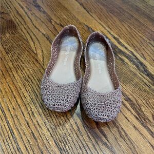 Rose Gold Mini Melissa Campagna Flats